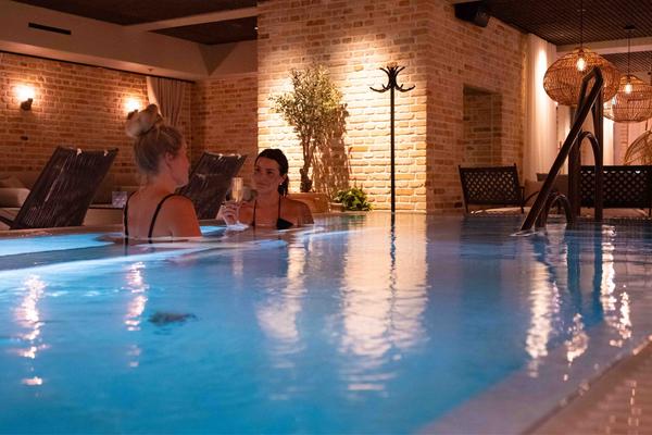 Spa & trerätters middag